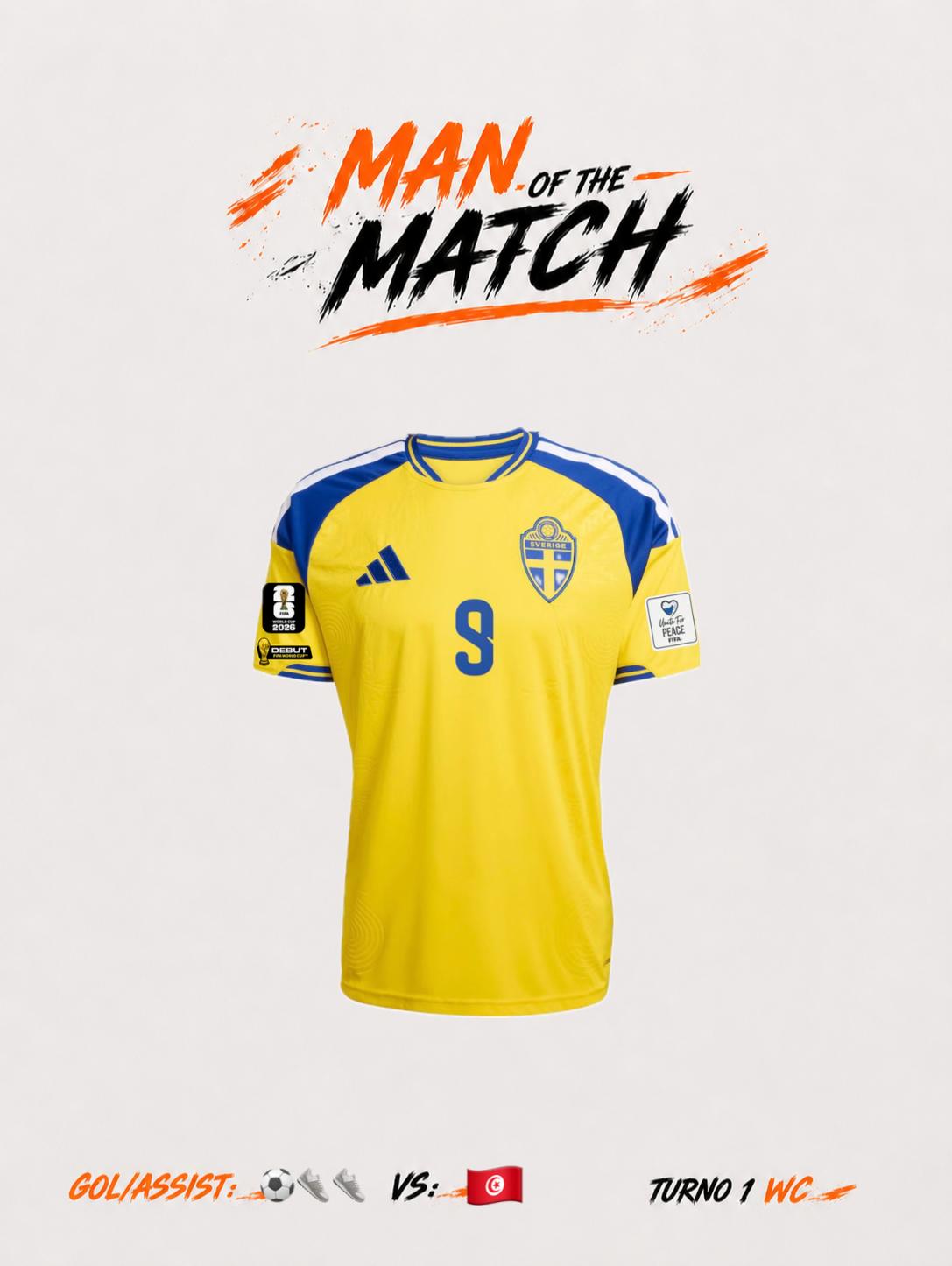MAGLIA ISAK MOTM SVEZIA 2026 CASA DA GARA FULL PATCH